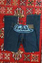 Load image into Gallery viewer, Vintage 2000s Von Dutch Low Rise Bootcut Jeans Dark Wash Denim Size 27 Y2K