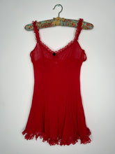 Load image into Gallery viewer, 2000s Victoria's Secret Red Lace Top