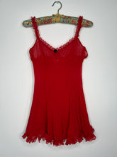 Load image into Gallery viewer, 2000s Victoria's Secret Red Lace Top