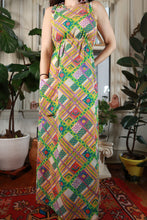 Load image into Gallery viewer, Vintage 1970s Reversible Patchwork Print Maxi Dress