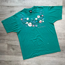 Load image into Gallery viewer, Long Beach Island Seashell Graphic Tee - Vibrant Teal Beach Souvenir Tee by Screen Stars Best