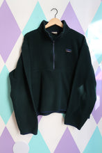 Load image into Gallery viewer, Vintage 90s L.L. Bean Forest Green Fleece Quarter Zip Pullover