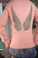 Load image into Gallery viewer, 2000s Rhinestone Angel Wings Hoodie