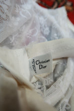 Load image into Gallery viewer, Vintage Christian Dior White Sheer Floral Lace Underwire Bra