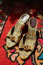 Load image into Gallery viewer, Gucci Pigna Pineapple Print Canvas Mules