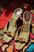 Load image into Gallery viewer, Gucci Pigna Pineapple Print Canvas Mules