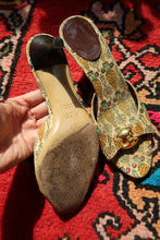 Load image into Gallery viewer, Gucci Pigna Pineapple Print Canvas Mules