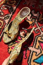 Load image into Gallery viewer, Gucci Pigna Pineapple Print Canvas Mules