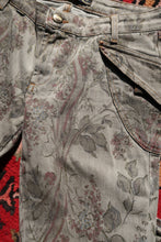 Load image into Gallery viewer, Vintage Just Cavalli Low-Rise Jeans – Metallic Floral Brocade Print Denim
