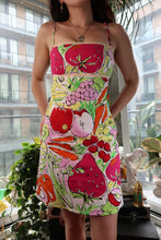 Load image into Gallery viewer, Vintage Moschino Jeans Fruit & Veggie Print Mini Dress – Y2K Pop Art Style