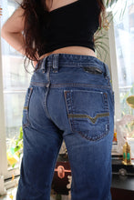 Load image into Gallery viewer, Vintage Diesel Industry Straight-Leg Jeans – Dark Wash Y2K Denim