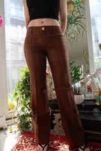 Load image into Gallery viewer, Gucci Silk & Hemp Pants – Brown Wide-Leg Trousers with Gold Button Detail