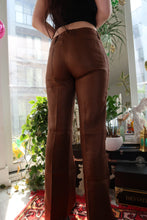 Load image into Gallery viewer, Gucci Silk & Hemp Pants – Brown Wide-Leg Trousers with Gold Button Detail