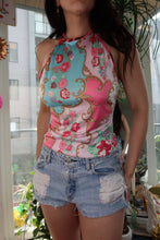 Load image into Gallery viewer, Vintage Blumarine Floral Halter Top – Baroque Floral Print Y2K Designer Top - Elektra Vintage