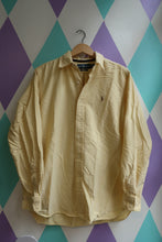 Load image into Gallery viewer, Vintage Ralph Lauren Butter Yellow Cotton Oxford Shirt