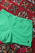 Load image into Gallery viewer, Vintage 2000s Ralph Lauren Sport Kelly Green Cotton Shorts – Classic Preppy Fit