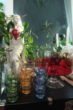 Load image into Gallery viewer, Vintage MCM Ombre Punch Bowl Glass Set