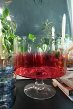 Load image into Gallery viewer, Vintage MCM Ombre Punch Bowl Glass Set