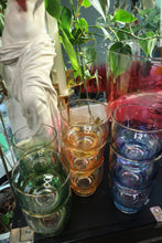 Load image into Gallery viewer, Vintage MCM Ombre Punch Bowl Glass Set