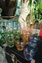 Load image into Gallery viewer, Vintage MCM Ombre Punch Bowl Glass Set