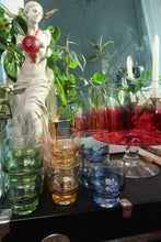 Load image into Gallery viewer, Vintage MCM Ombre Punch Bowl Glass Set