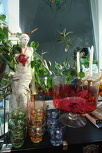 Load image into Gallery viewer, Vintage MCM Ombre Punch Bowl Glass Set