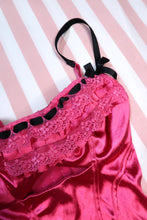 Load image into Gallery viewer, Vintage 2000s Victoria’s Secret Hot Pink Satin Bustier Top