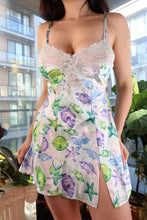 Load image into Gallery viewer, Vintage 2000s Victoria’s Secret Ocean Print Lace Slip Dress - Elektra Vintage