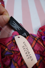 Load image into Gallery viewer, NWT Vintage 2000s Victoria’s Secret Pink Plaid Ruffle Babydoll Top