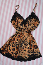 Load image into Gallery viewer, Vintage Gold Label Victoria’s Secret Leopard Lace Slip Dress - Elektra Vintage