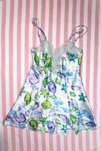 Load image into Gallery viewer, Vintage 2000s Victoria’s Secret Ocean Print Lace Slip Dress - Elektra Vintage