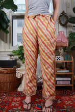Load image into Gallery viewer, Vintage Y2K Metallic Stripe Drawstring Crop Pants