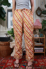Load image into Gallery viewer, Vintage Y2K Metallic Stripe Drawstring Crop Pants