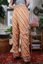Load image into Gallery viewer, Vintage Y2K Metallic Stripe Drawstring Crop Pants