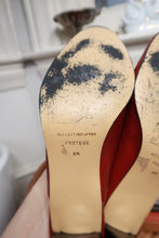 Load image into Gallery viewer, Vintage Etienne Aigner Red Leather Mule Heels