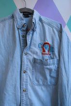 Load image into Gallery viewer, Vintage 2000s Cowboy Santa Fe Embroidered Denim Button Up Shirt Western Long Sleeve