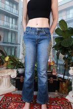 Load image into Gallery viewer, 2000s Baby Phat Gold Embroidered Low Rise Jeans - Elektra Vintage