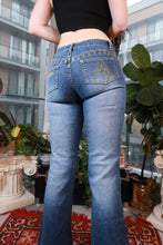 Load image into Gallery viewer, 2000s Baby Phat Gold Embroidered Low Rise Jeans - Elektra Vintage