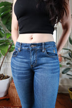 Load image into Gallery viewer, Vintage Y2K Baby Phat Medium Wash Embroidered Bootcut Flare Jeans