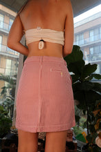 Load image into Gallery viewer, 2000s Vintage Ralph Lauren Sport Red and White Pinstripe Mini Skirt