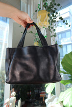 Load image into Gallery viewer, Vintage Calvin Klein Black Leather Mini Tote Bag