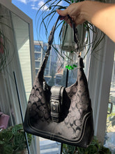 Load image into Gallery viewer, Black Leather Hamilton Hobo Shoulder Bag by Coach