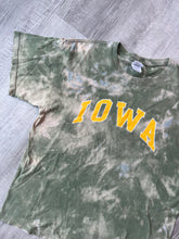 Load image into Gallery viewer, Green Tie-Dye Iowa Graphic T-Shirt
