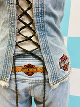 Load image into Gallery viewer, Vintage 2000s Harley Davidson Denim Vest Set