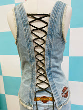 Load image into Gallery viewer, Vintage 2000s Harley Davidson Denim Vest Set