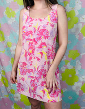 Load image into Gallery viewer, Y2k Vintage Pink Floral Mini Dress
