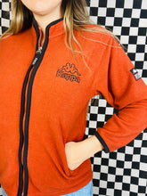 Load image into Gallery viewer, Orange Kappa Fleece Zip Up Jacket
