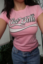 Load image into Gallery viewer, Deadstock Ciao Bella Pink Baby Doll Tee
