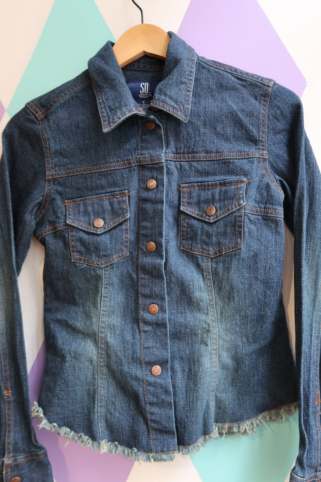 Vintage 2000s Dark Wash Denim Shacket