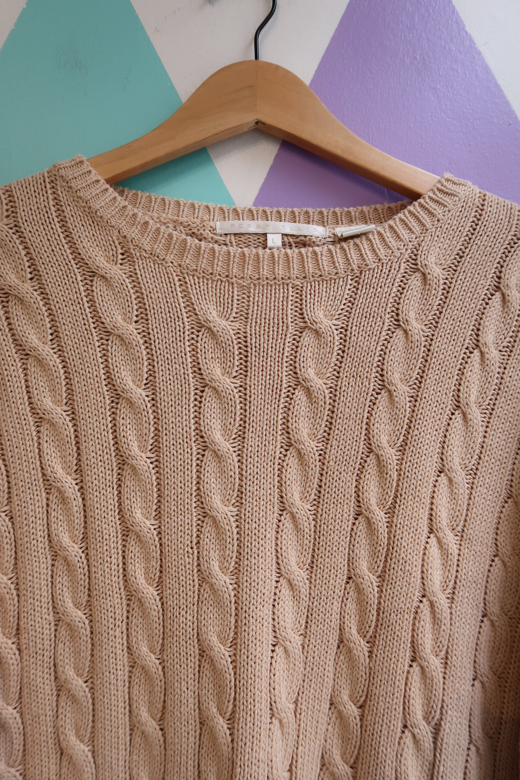 Vintage 1990s Cable Knit Sweater